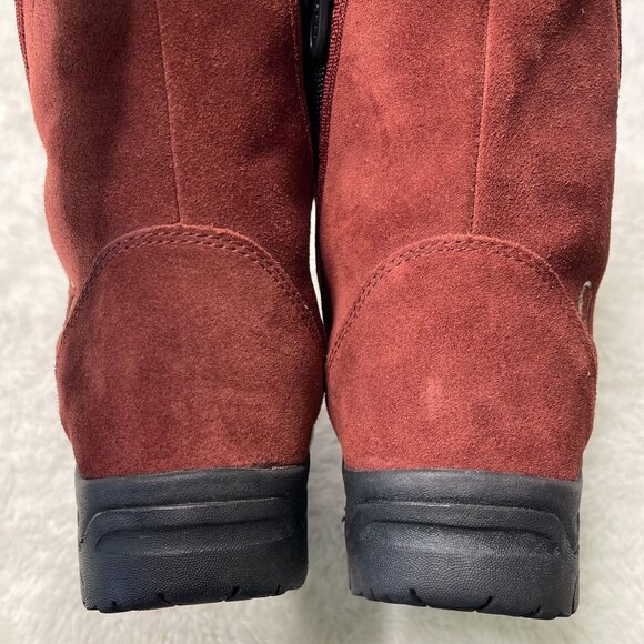 Sorel #NL1964 Women's Red Brown Waterfall Waterproof Boots Shoes Size 8 - Picture 11 of 12